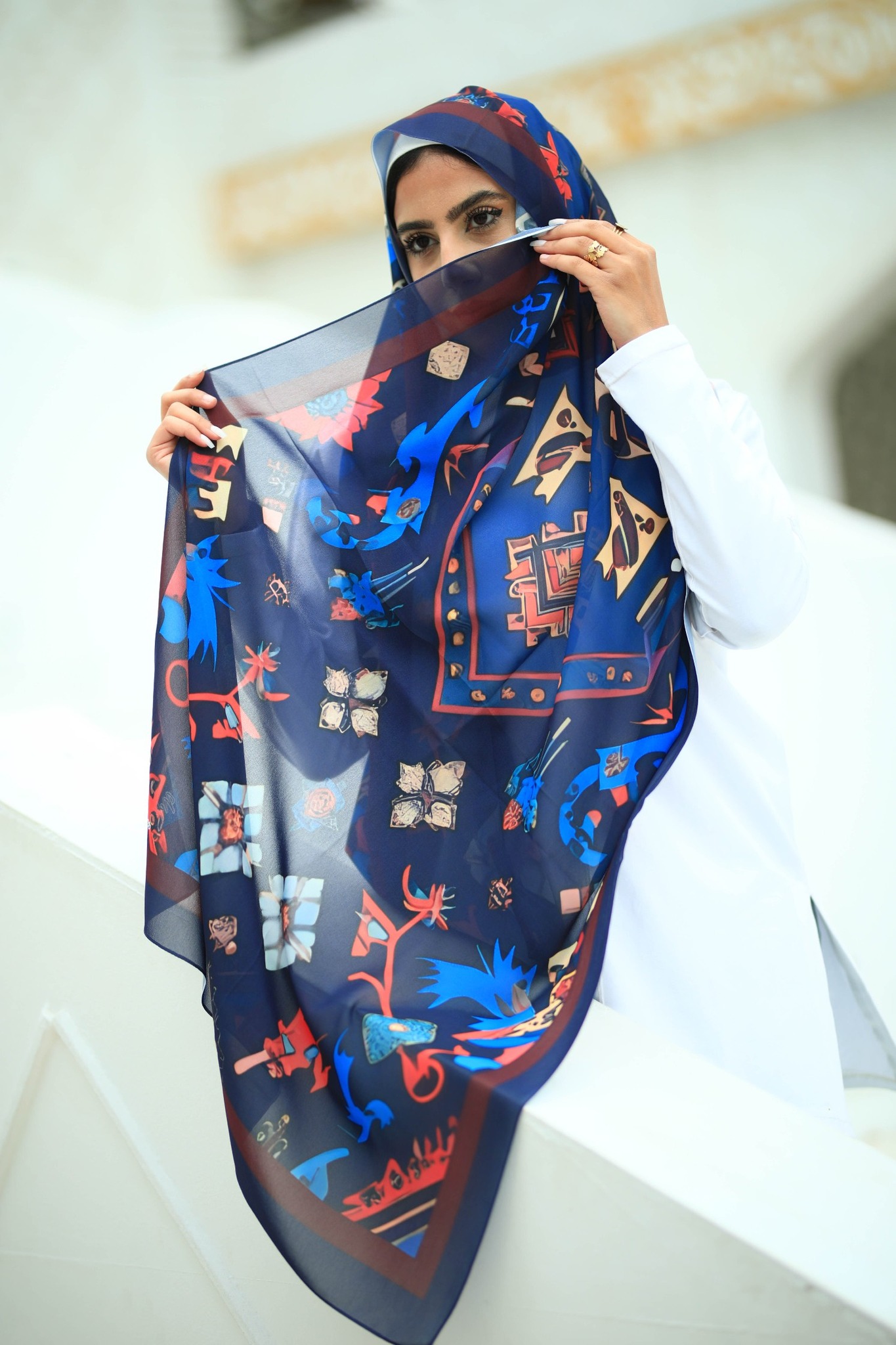 Digital Printed Chiffon Hijab Scaf