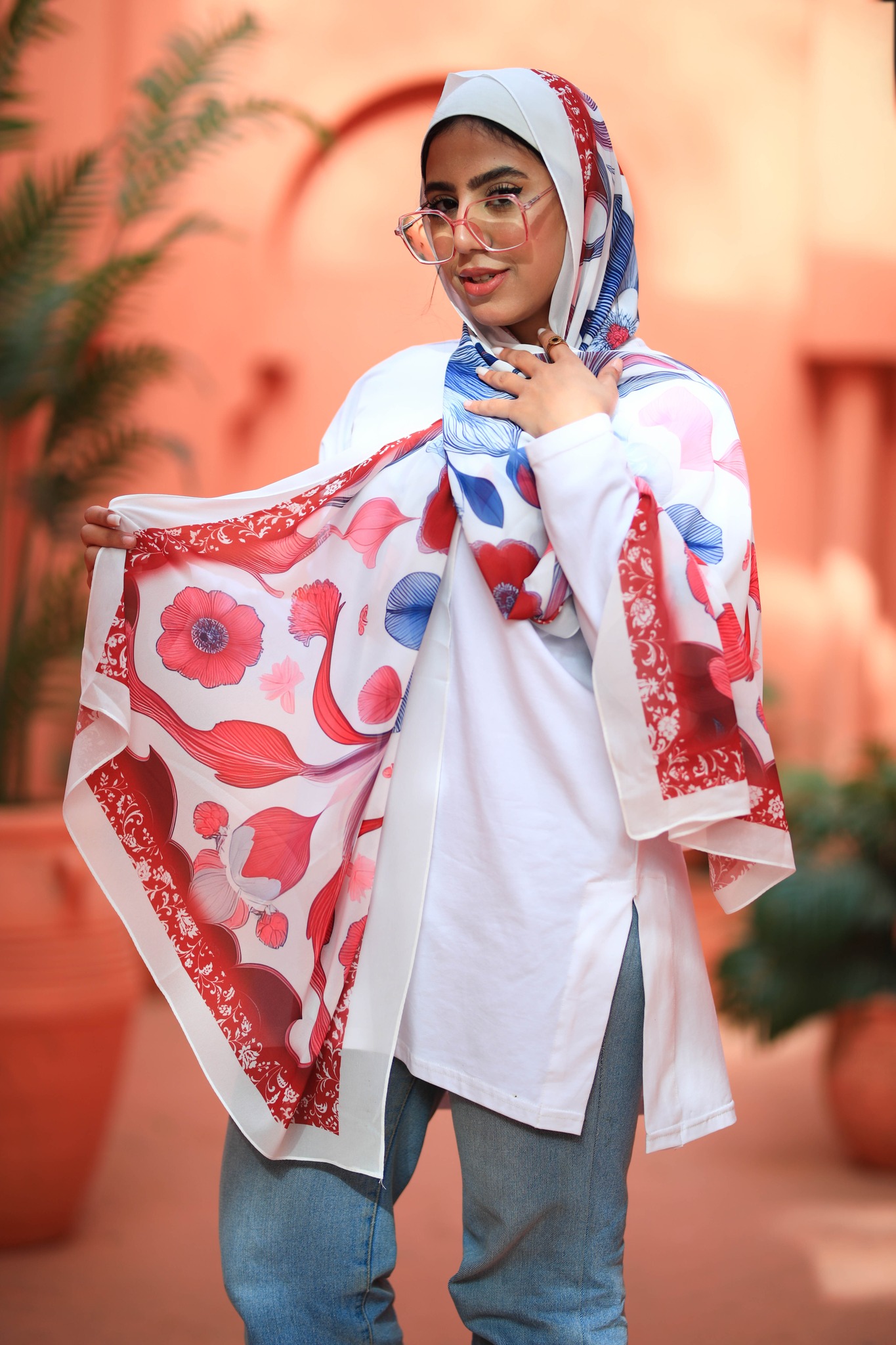 Digital Printed Chiffon Hijab Scaf