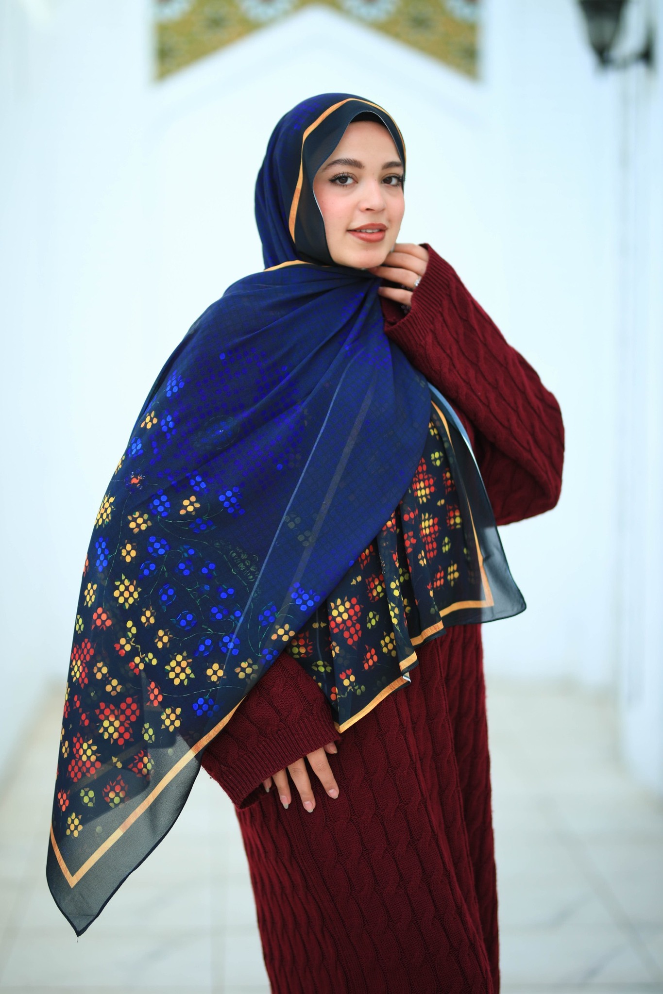 Digital Printed Chiffon Scarf