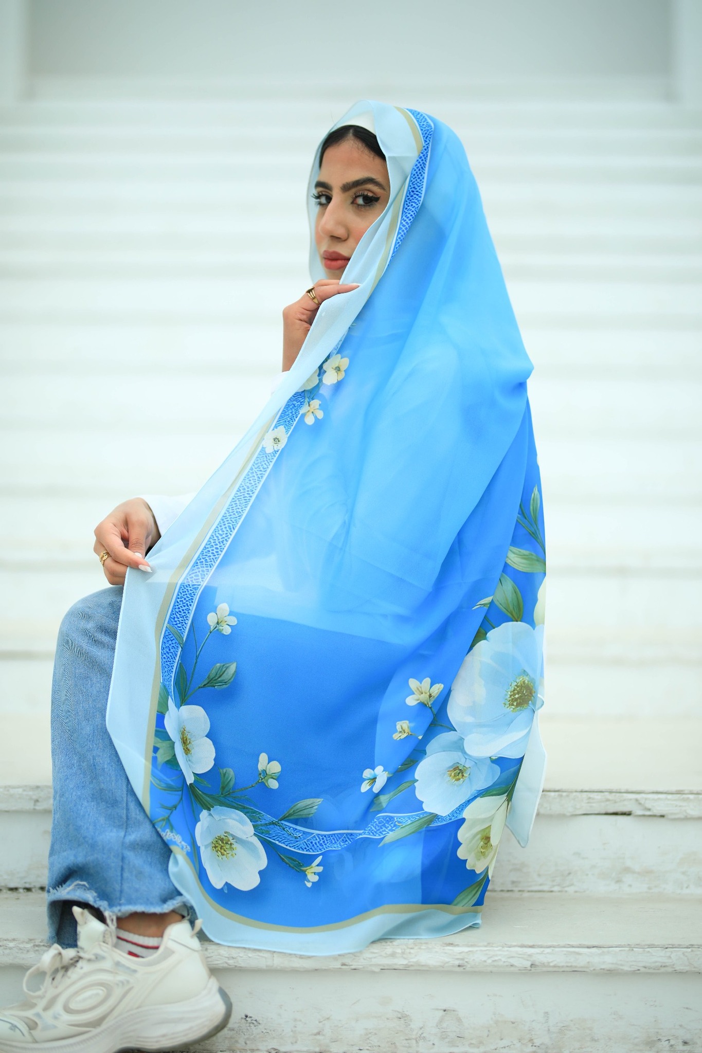 Digital Printed Chiffon Hijab Scaf