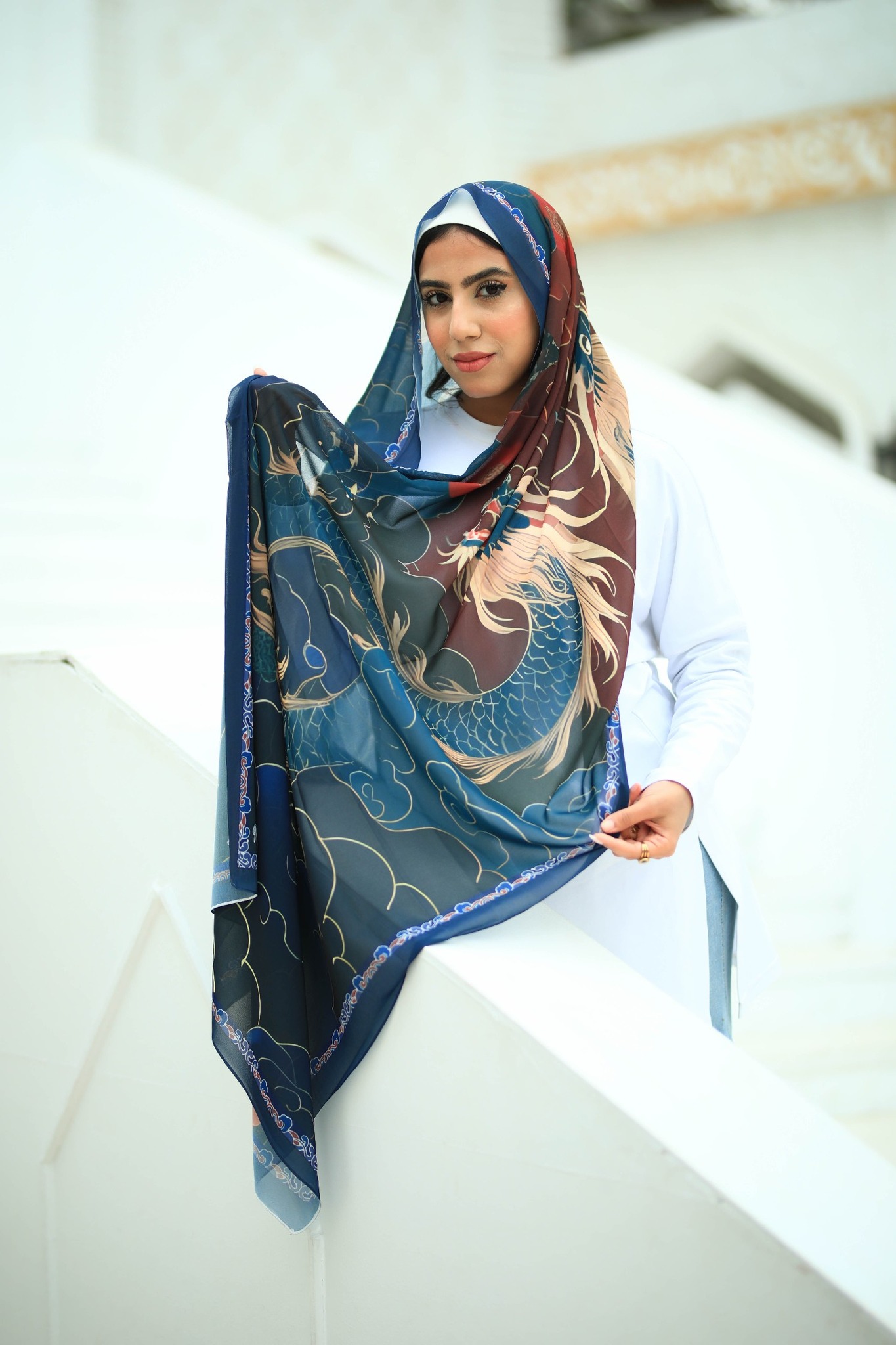 Digital Printed Chiffon Hijab Scaf