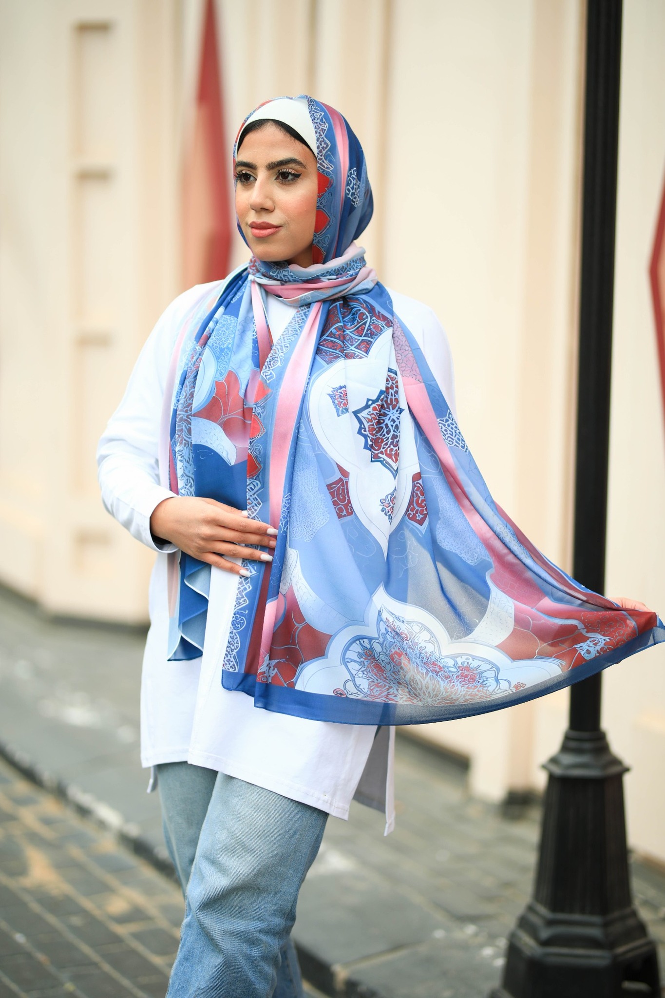 Digital Printed Chiffon Hijab Scaf