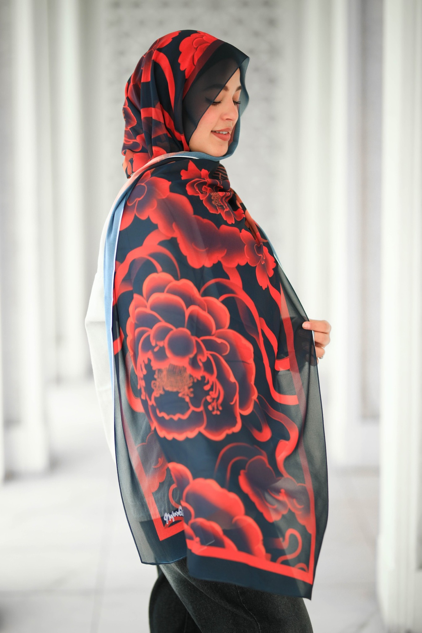 Digital Printed Chiffon Hijab Scaf