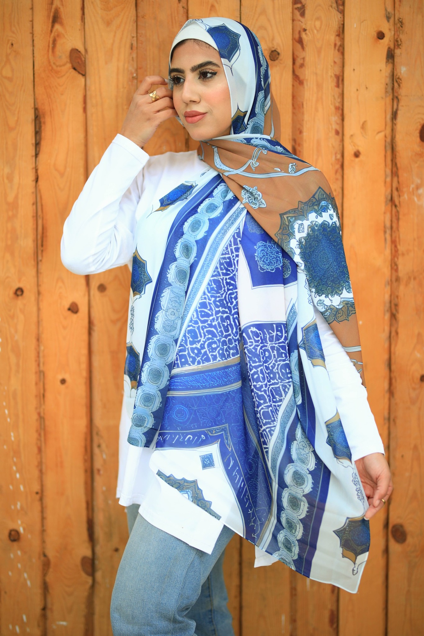 Digital Printed Chiffon Hijab Scaf