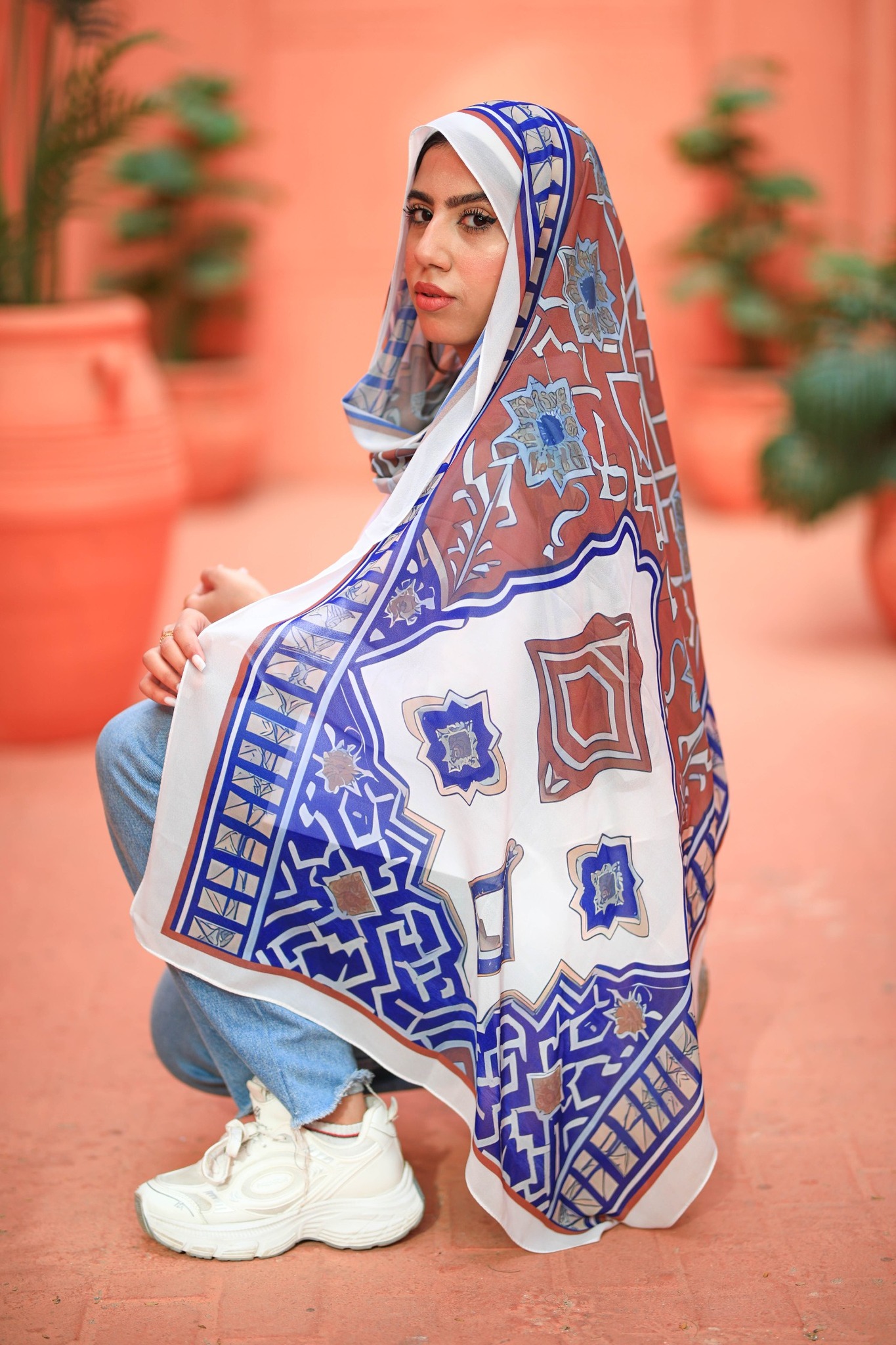 Digital Printed Chiffon Hijab Scaf