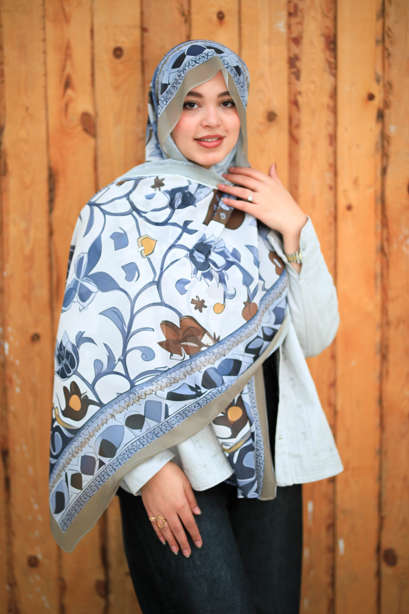 Digital Printed Chiffon Hijab Scaf