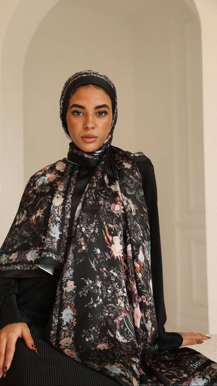 French Satin Hijab Scarf